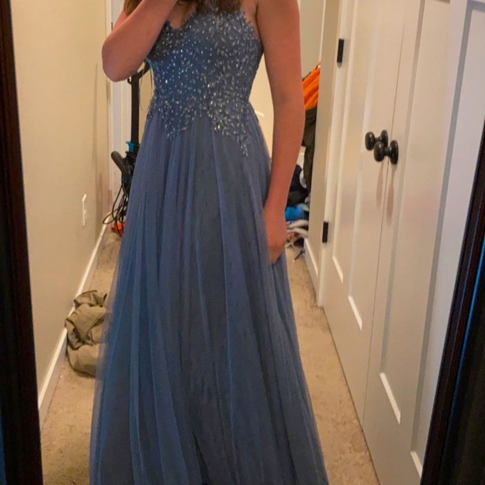 Prom Dress Blue - Picture 1 of 4